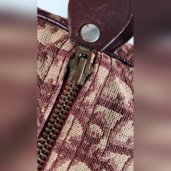 Christian Dior Trotter Boston Bag. Ext has minor spots. Int nds some cleaning. - Picture 9 of 15